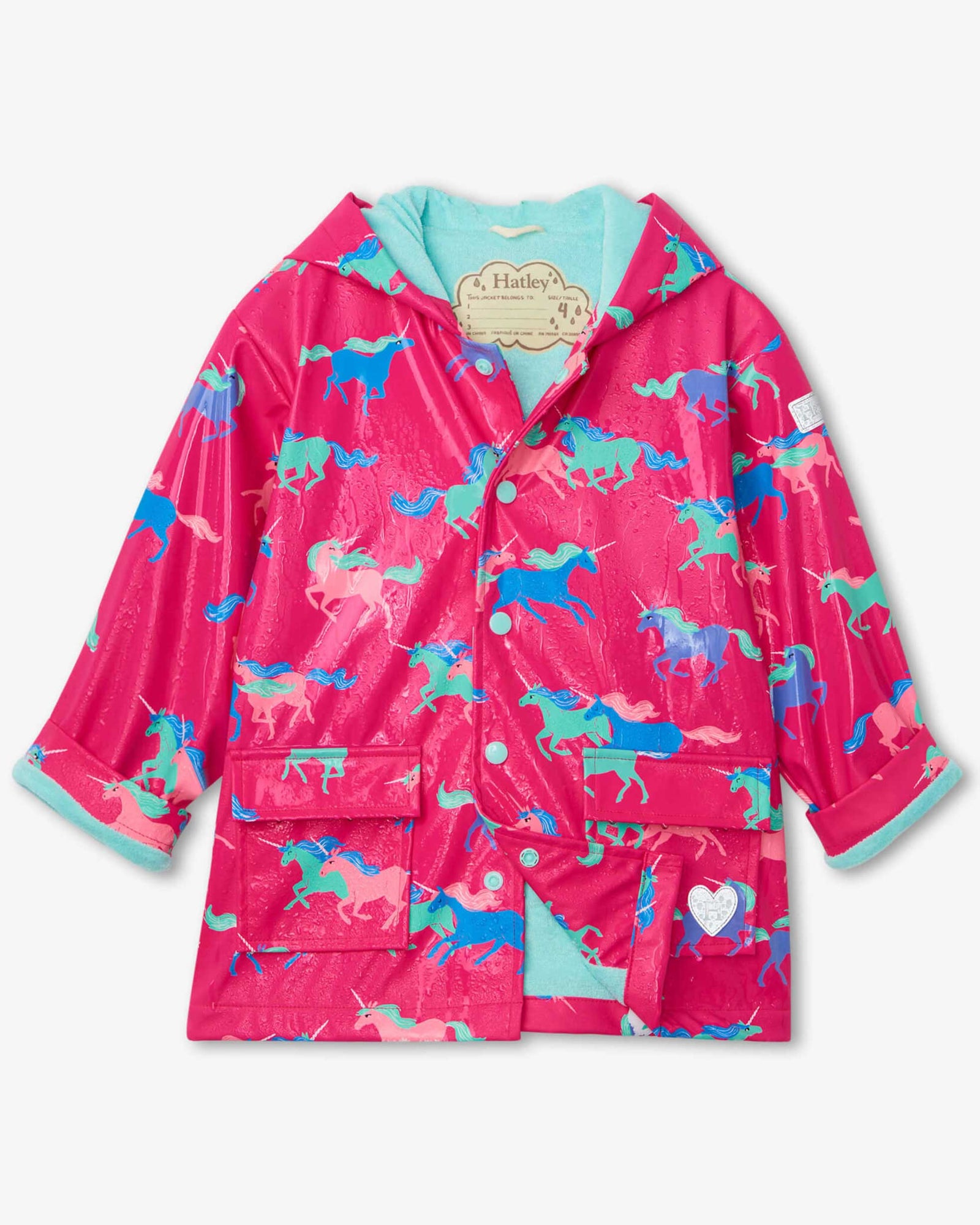 Frolicking Unicorns Colour Changing Raincoat