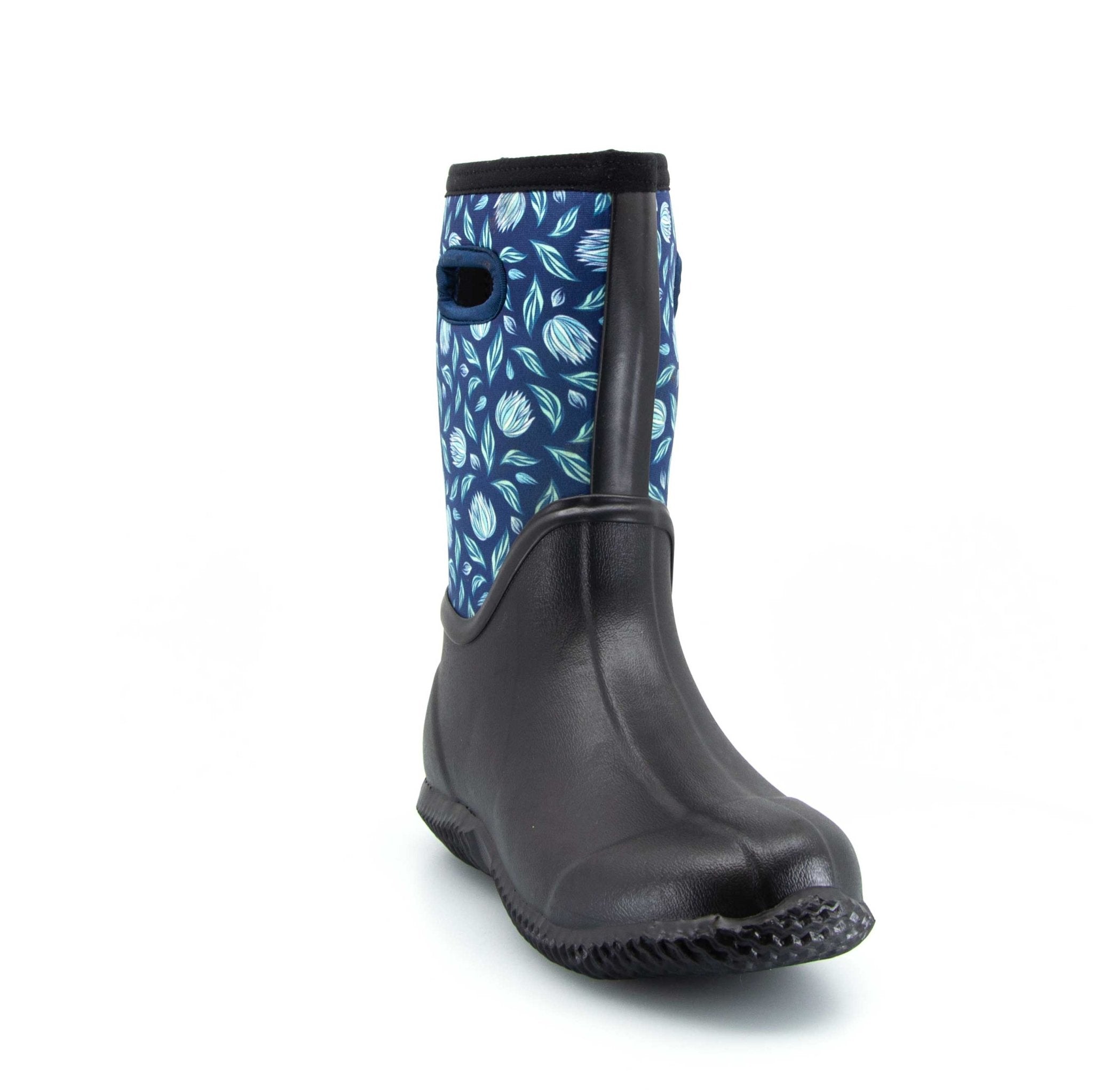 Garden Neoprene Mid Gumboots Floral 7 | Wellies Online