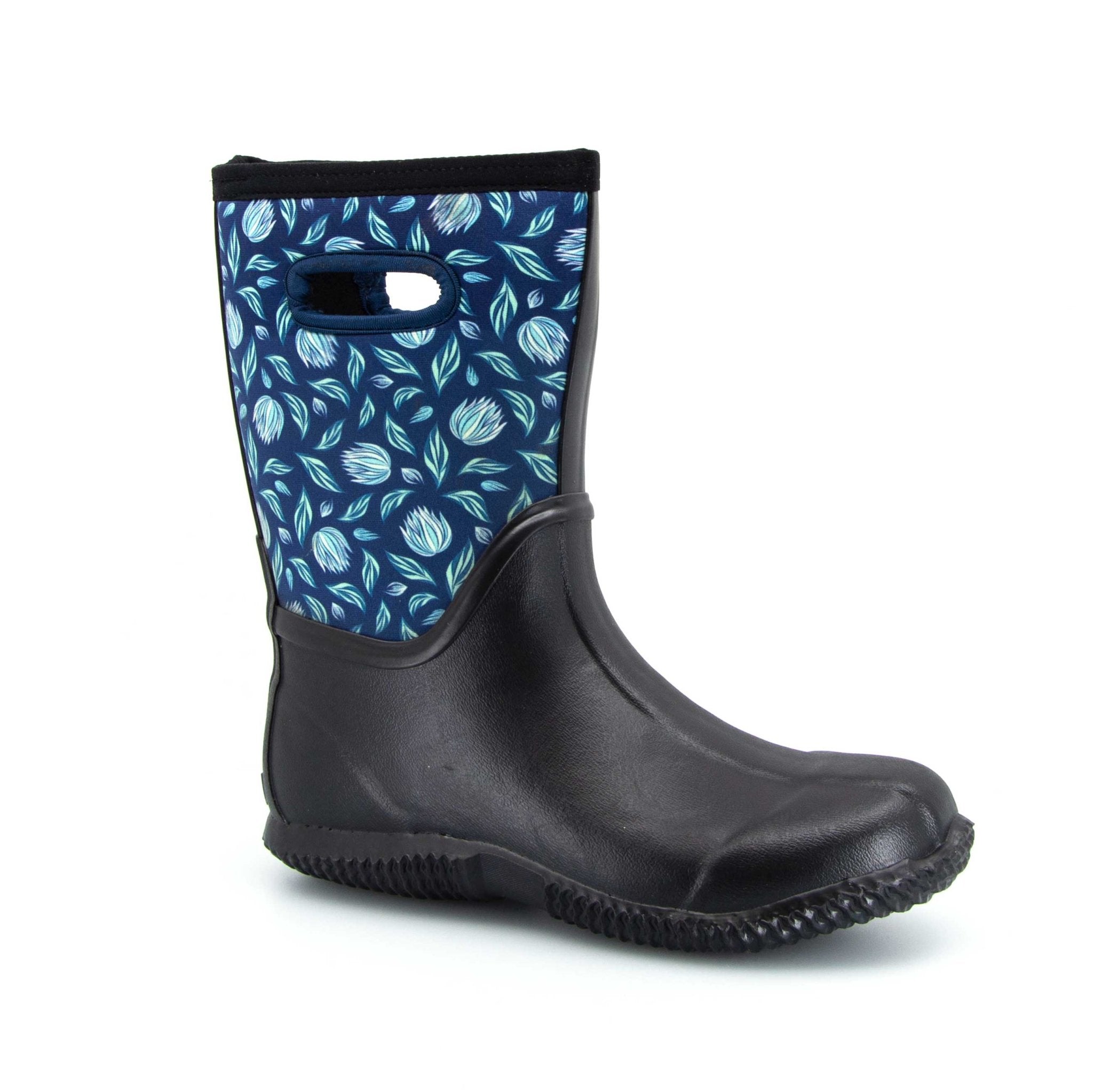 Garden Neoprene Mid Gumboots Floral 4 | Wellies Online