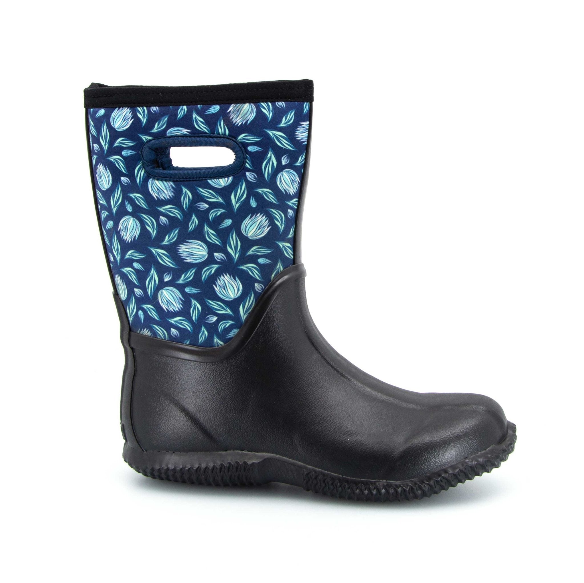 Garden Neoprene Mid Gumboots Floral 3 | Wellies Online