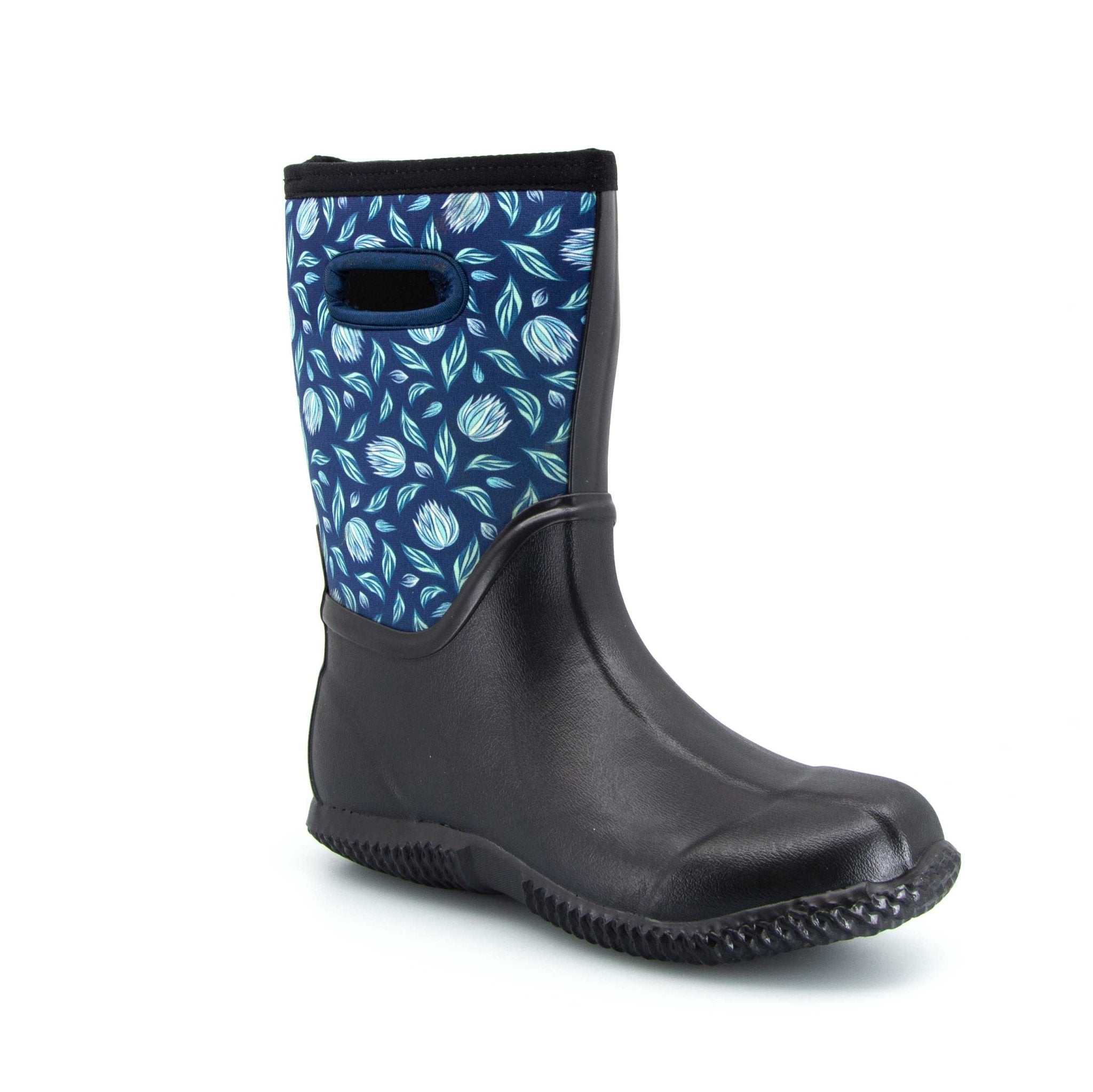 Garden Neoprene Mid Gumboots Floral 5 | Wellies Online