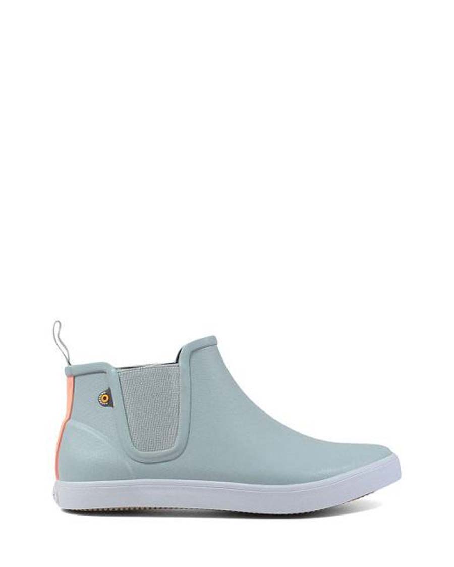 Kicker Rain Chelsea Boots Pale Blue 1 | Wellies Online