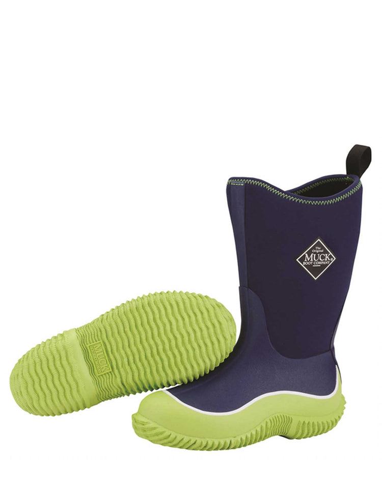 Kids Hale Blue & Green Gumboots 1 | Wellies Online