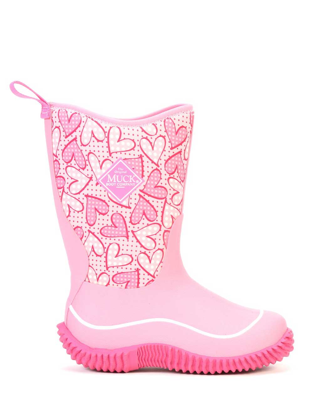 Kids Hale Pink Hearts Gumboots 1 | Wellies Online