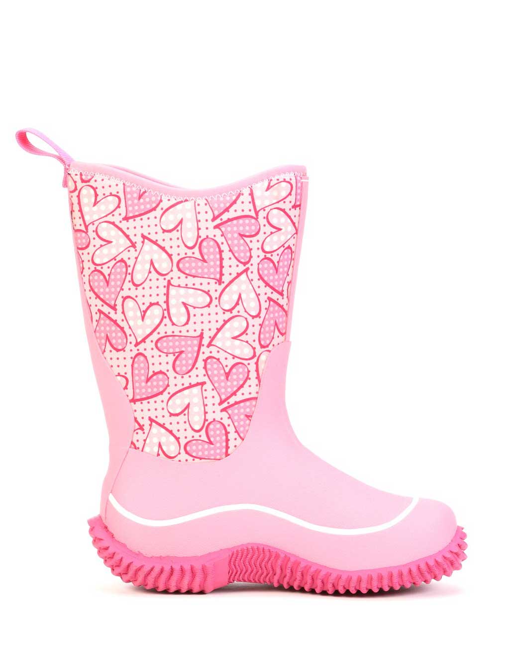 Kids Hale Pink Hearts Gumboots 3 | Wellies Online