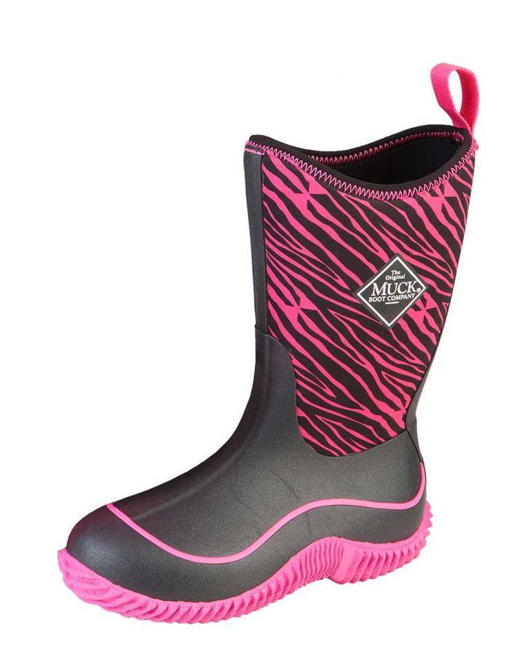 Kids Hale Pink Zebra Gumboots 2 | Wellies Online
