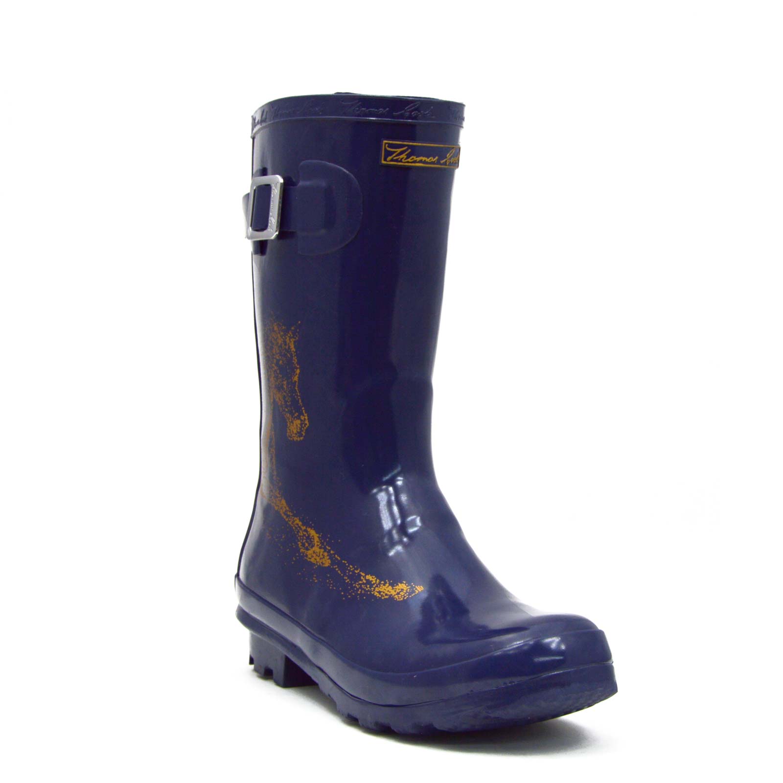 Launceston Navy Horse Gumboots 6 | Wellies Online