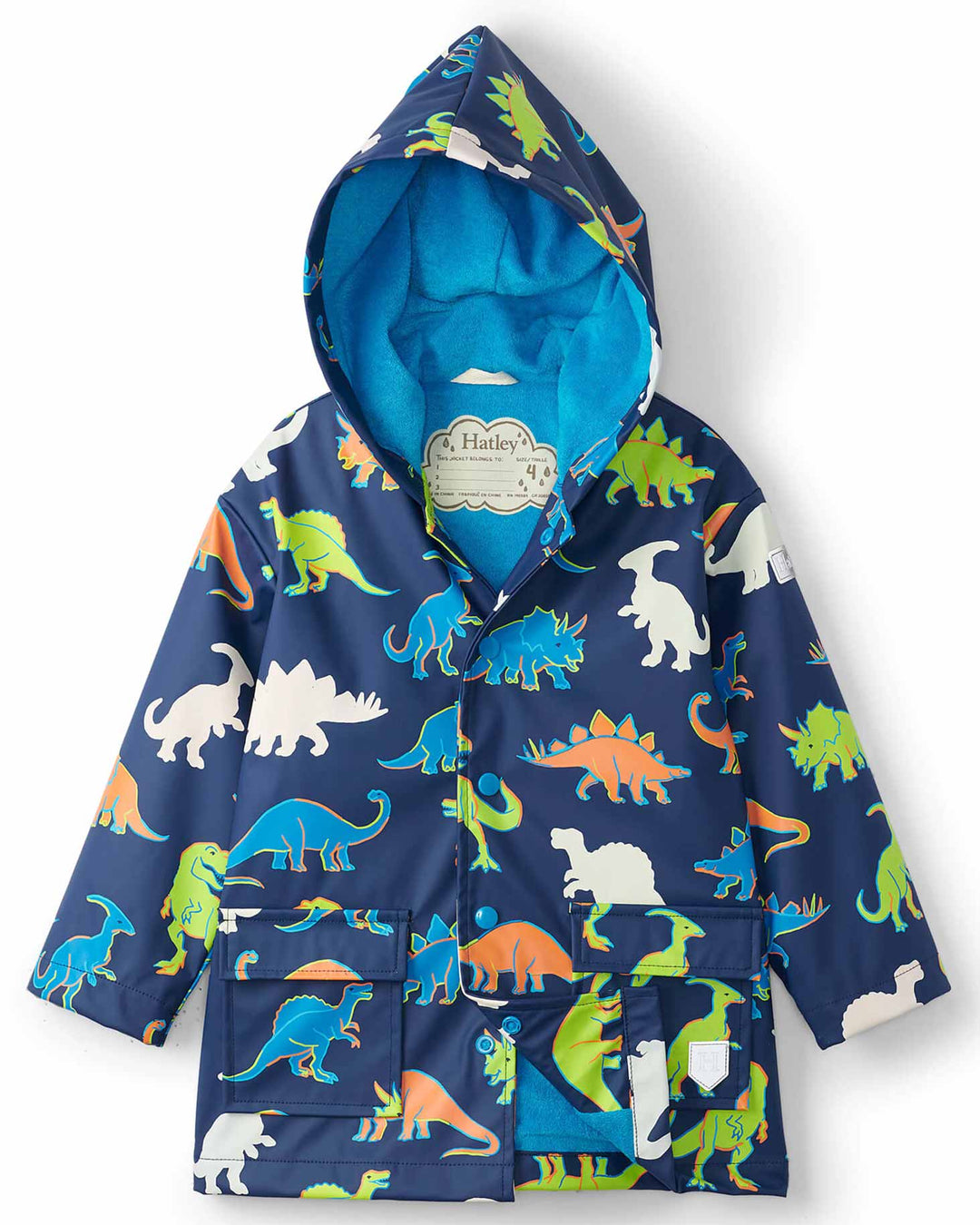Linework Dinos Colour Changing Raincoat 1 | Wellies Online