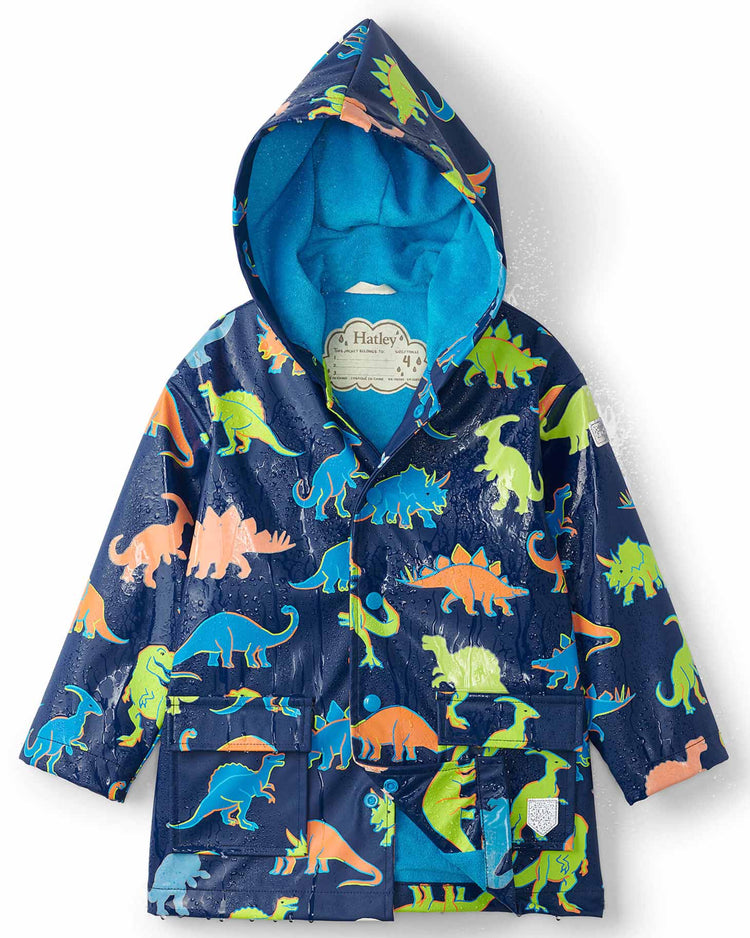Linework Dinos Colour Changing Raincoat 2 | Wellies Online