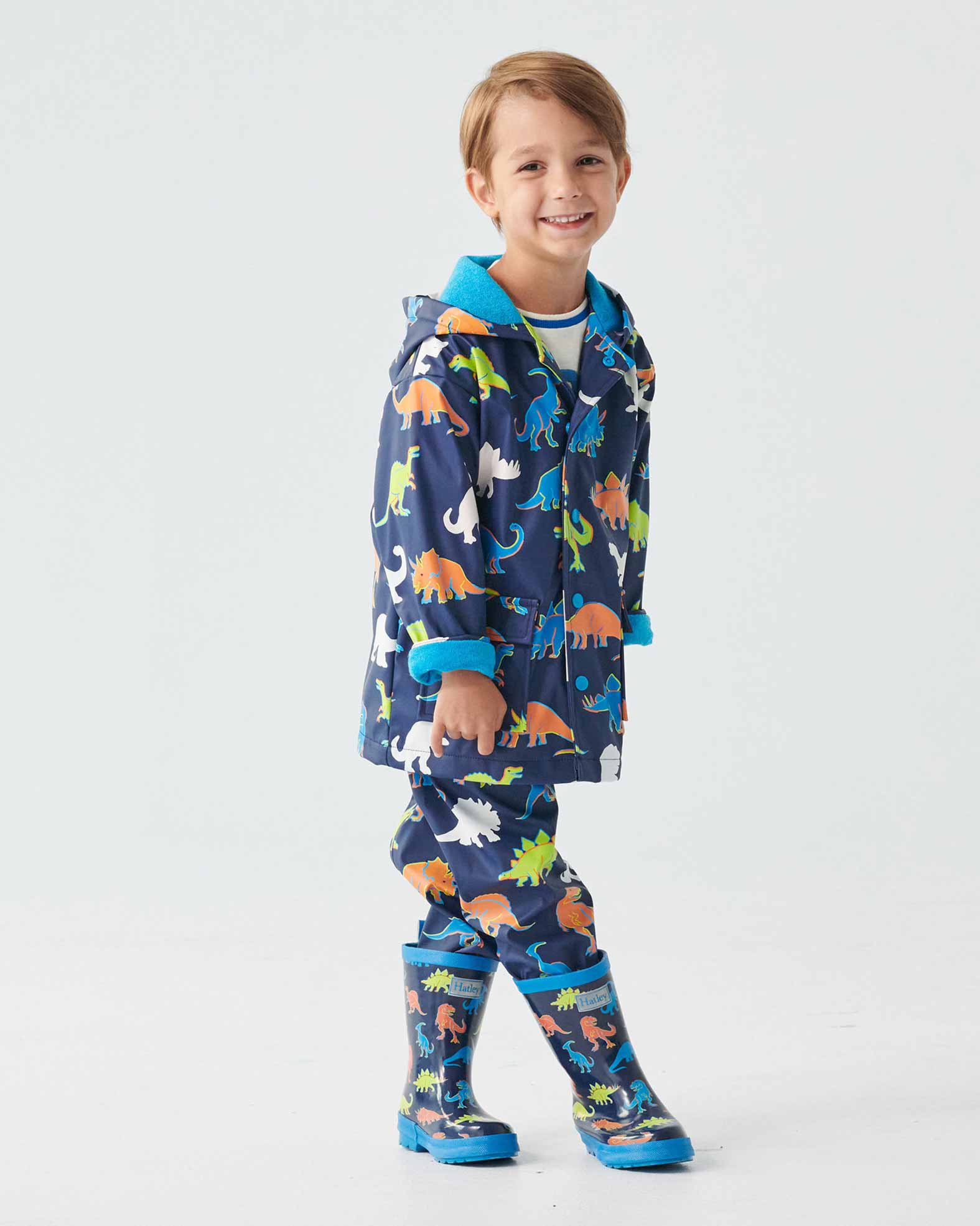 Linework Dinos Shiny Gumboots 4 | Wellies Online