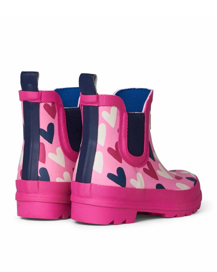 Lovely Hearts Ankle Bootie Gumboots 2 | Wellies Online