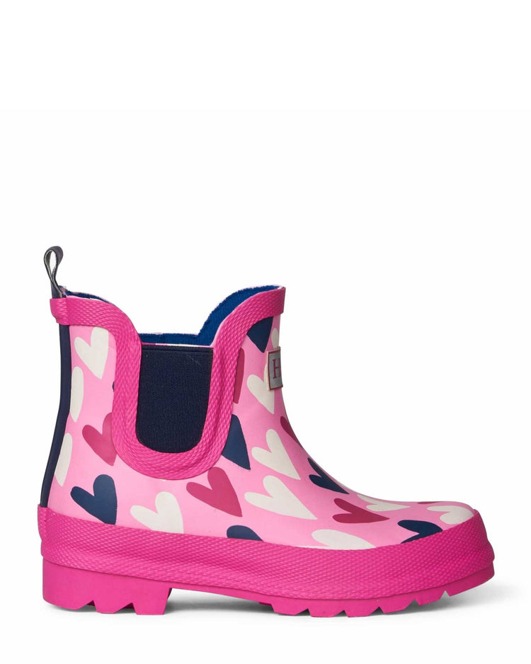 Lovely Hearts Ankle Bootie Gumboots 1 | Wellies Online