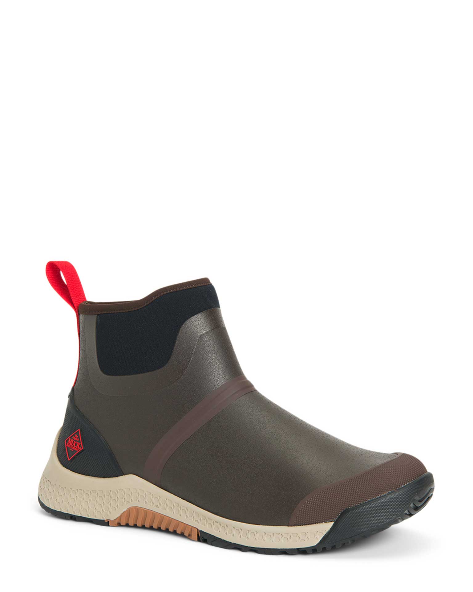 Mens Outscape Chelsea Rubber Boots Coffee Bean 4 | Wellies Online