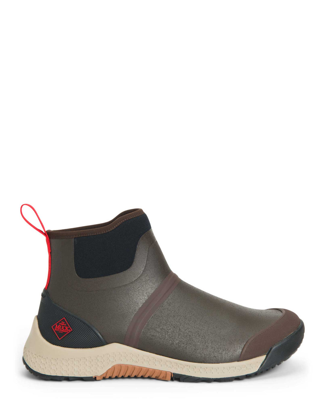 Mens Outscape Chelsea Rubber Boots Coffee Bean 1 | Wellies Online