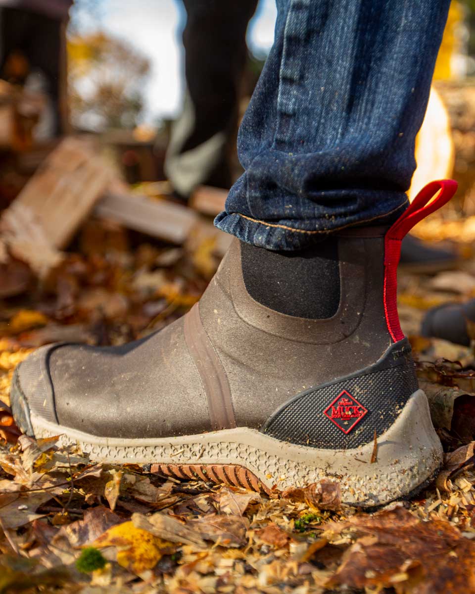 Mens Outscape Chelsea Rubber Boots Coffee Bean 7 | Wellies Online