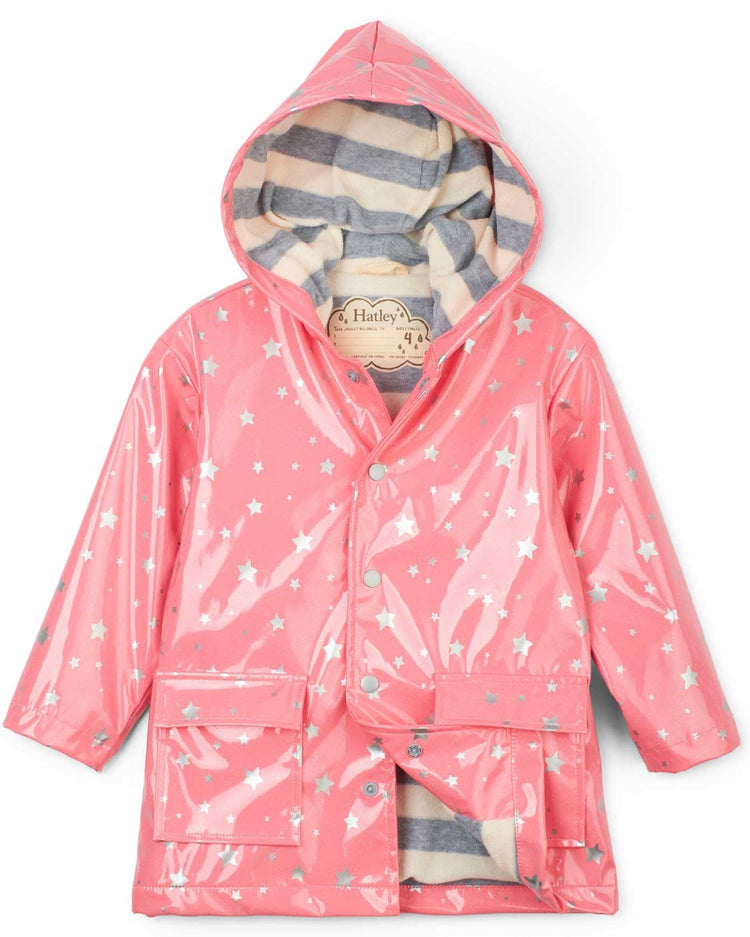 Metallic Stars Raincoat 1 | Wellies Online