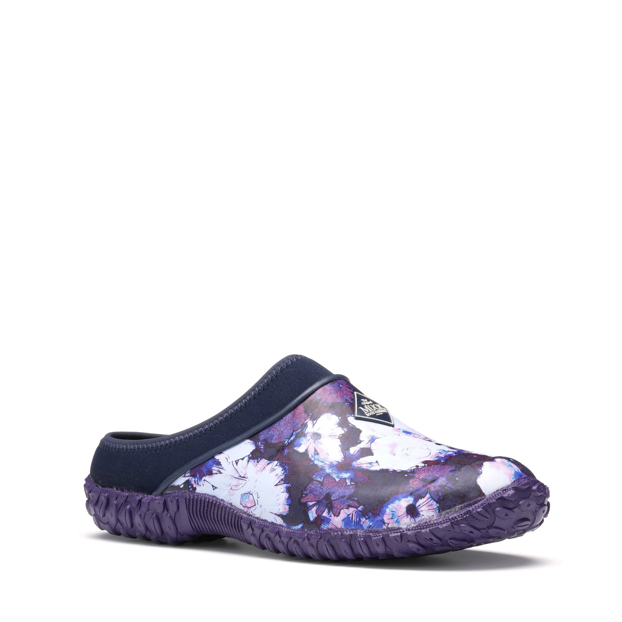 Muckster II Navy Floral Rubber Clogs