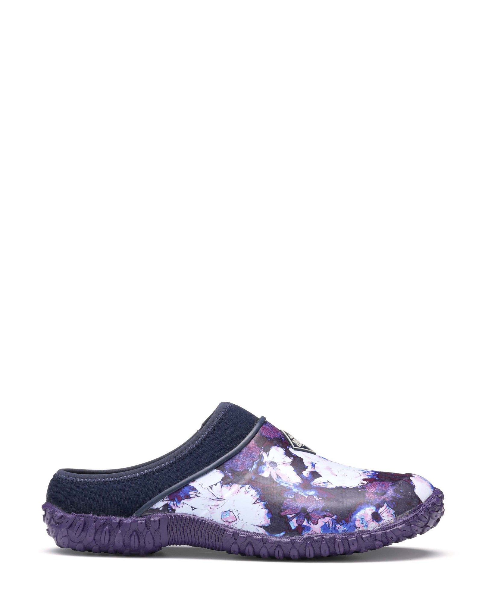 Muckster II Navy Floral Rubber Clogs