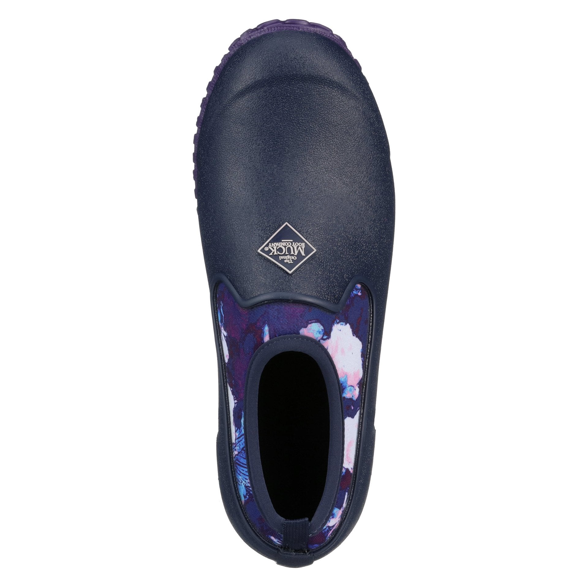 Muckster II Navy Floral Rubber Shoes