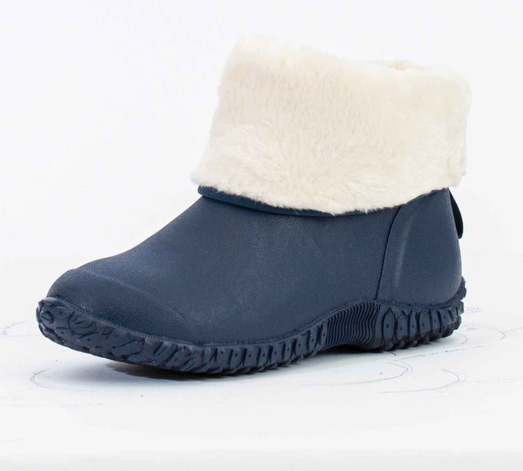Muckster II Mid Cozy Fleece Gumboots Navy 3 | Wellies Online