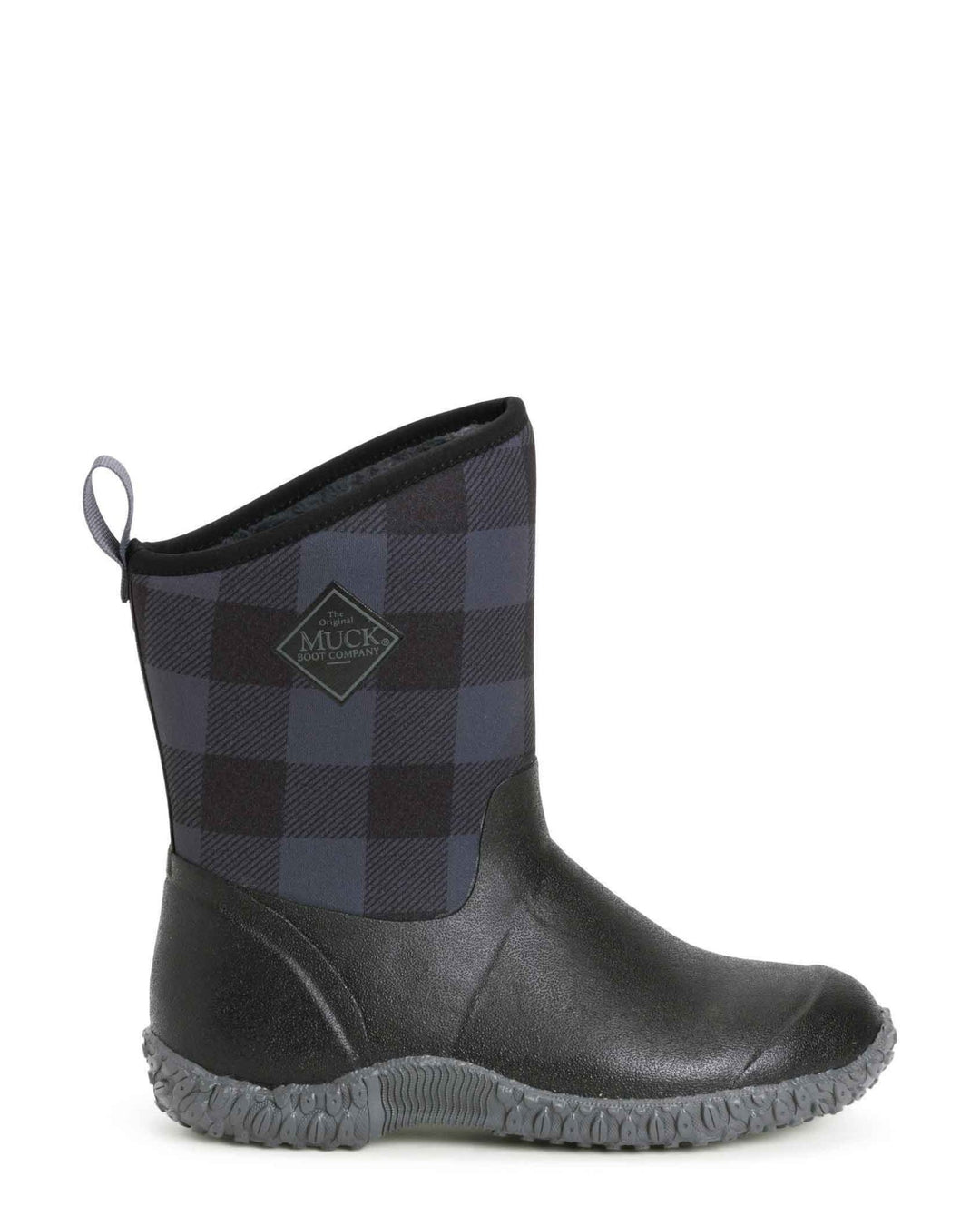 Muckster II Mid Cozy Fleece Gumboots Plaid 1 | Wellies Online