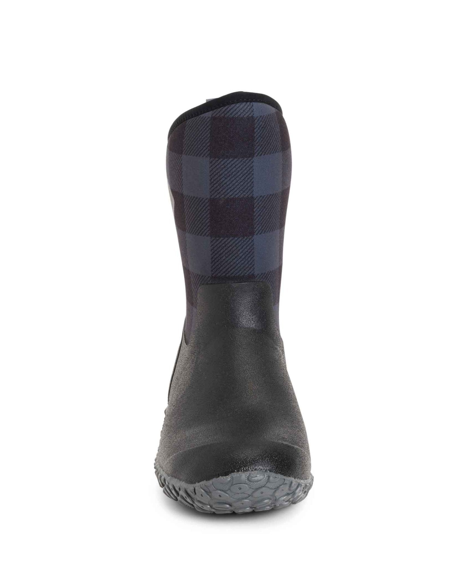 Muckster II Mid Cozy Fleece Gumboots Plaid 8 | Wellies Online