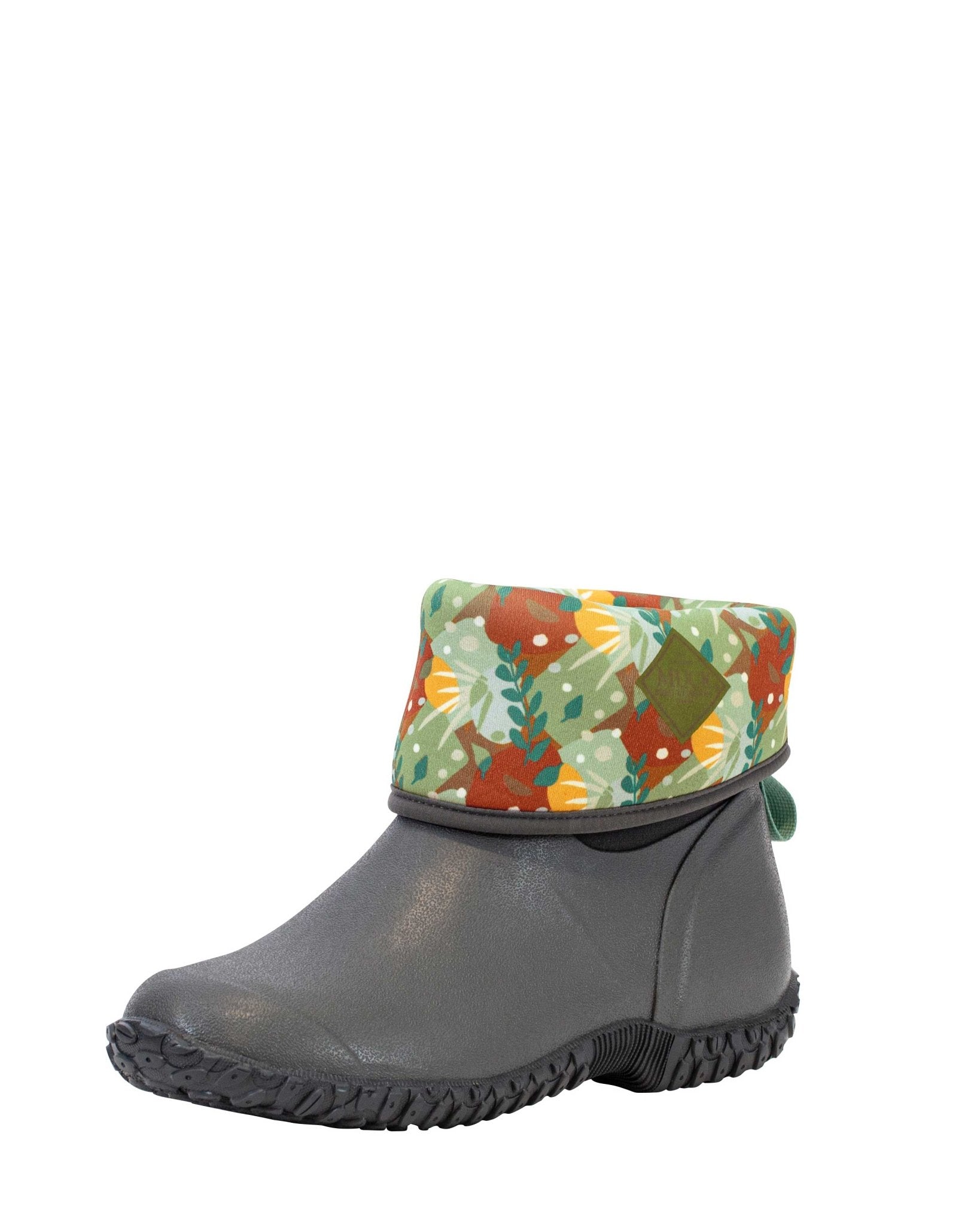 Muckster II Mid Grey Floral Gumboots 2 | Wellies Online