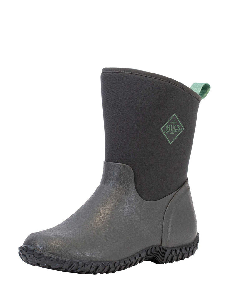 Muckster II Mid Grey Floral Gumboots 5 | Wellies Online