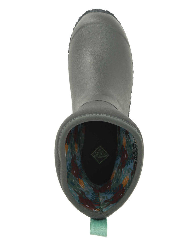 Muckster II Mid Grey Floral Gumboots 8 | Wellies Online