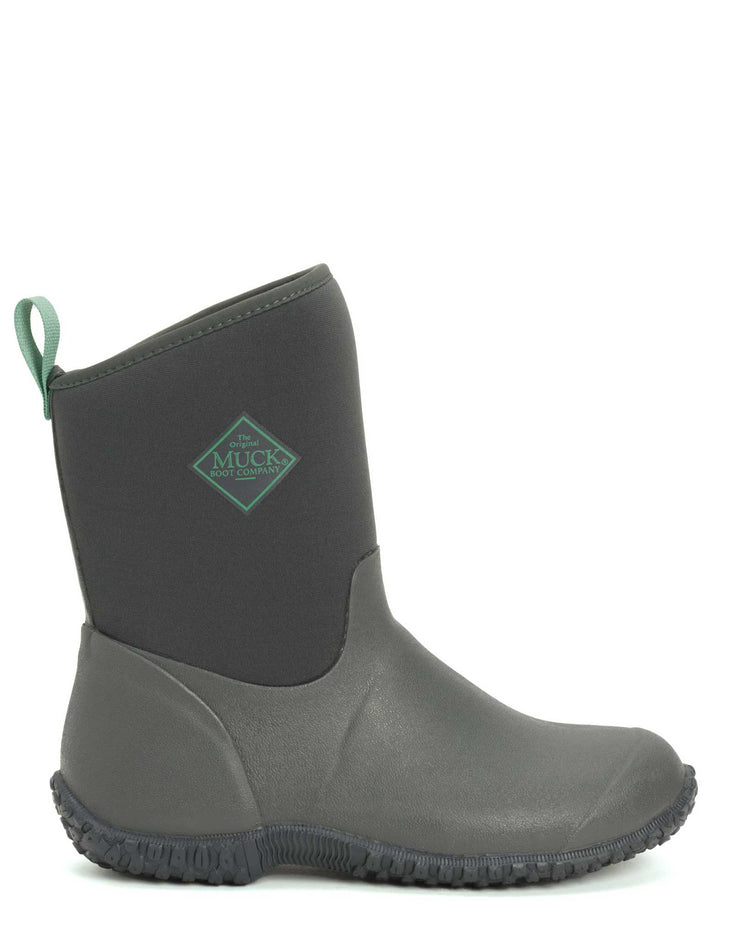 Muckster II Mid Grey Floral Gumboots 1 | Wellies Online