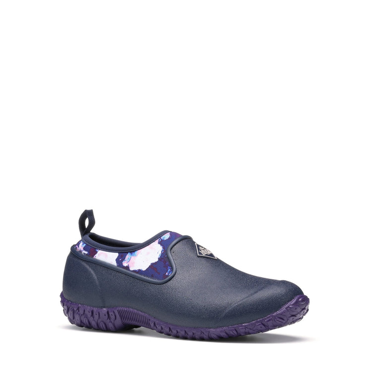Muckster II Navy Floral Rubber Shoes 2 | Wellies Online