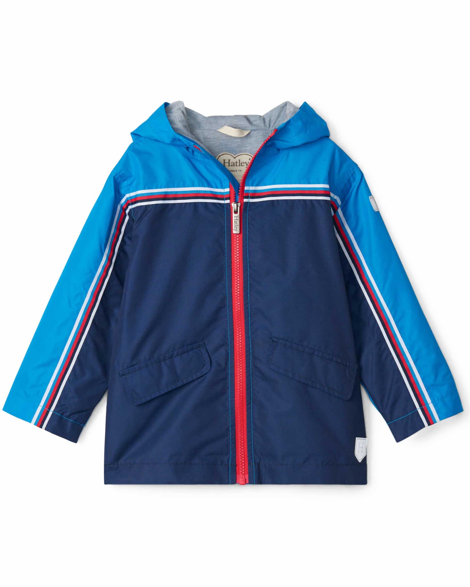 Nautical Microfiber Rain Jacket