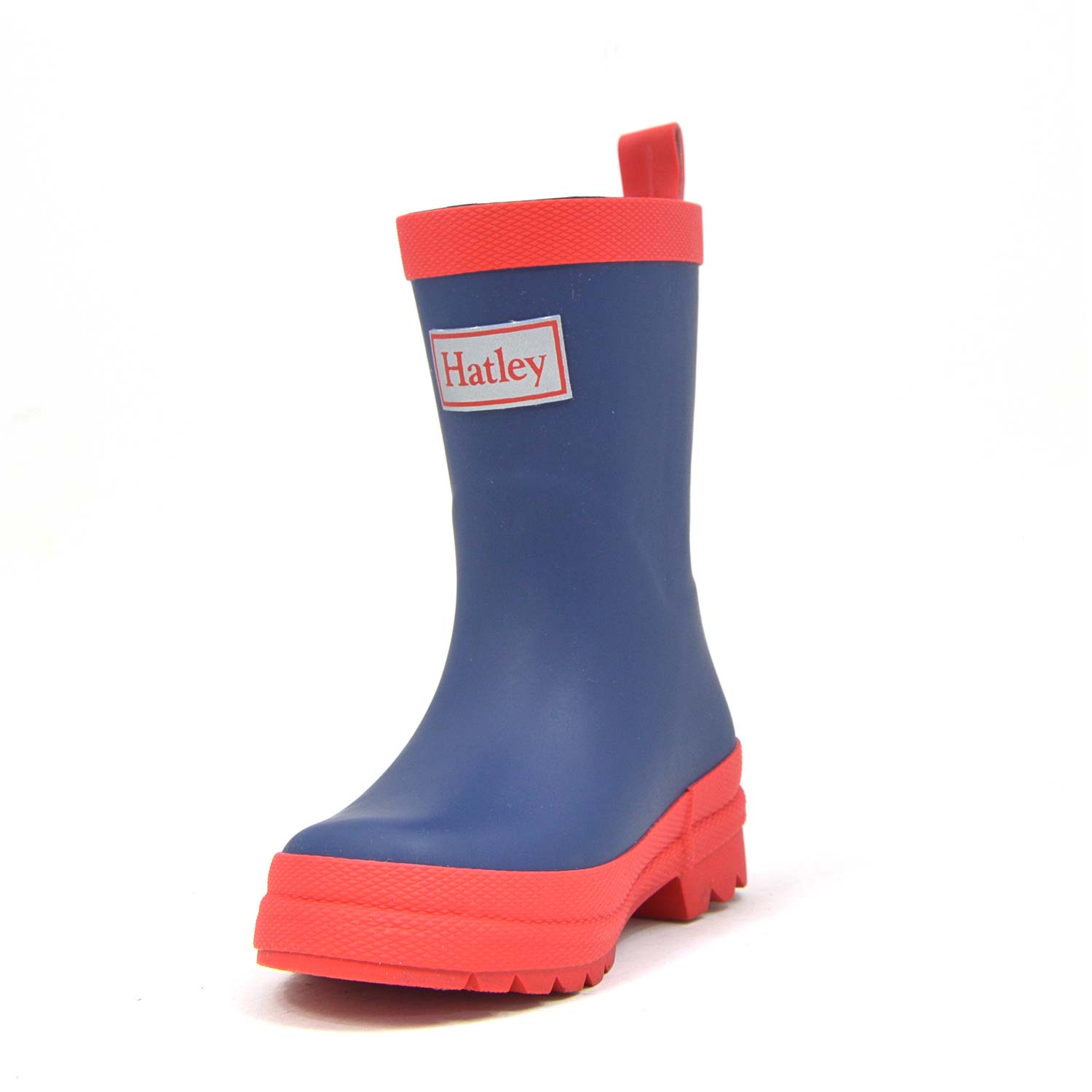 Navy and Red Matte Gumboots 10 | Wellies Online