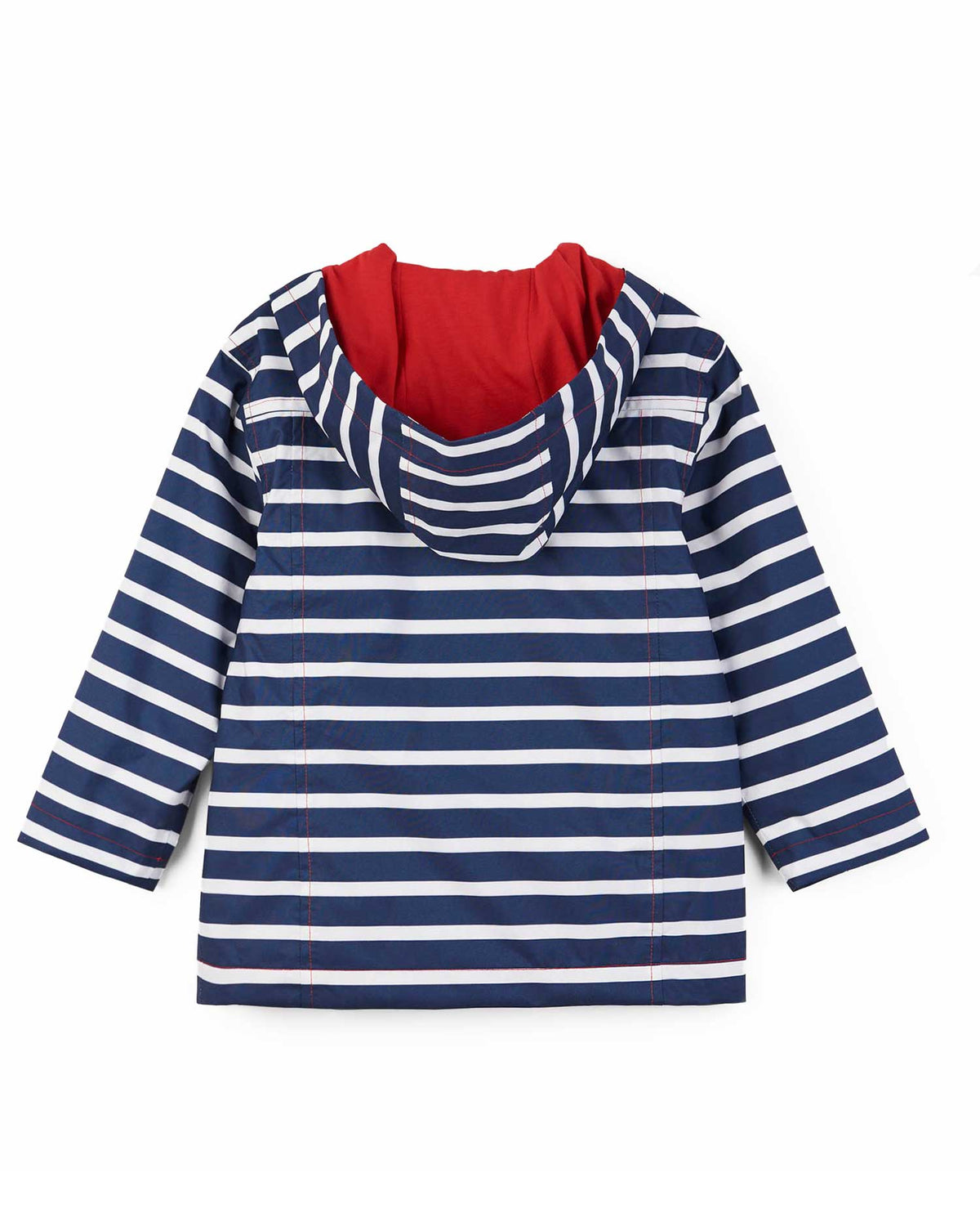 Navy Stripes Microfiber Rain Jacket