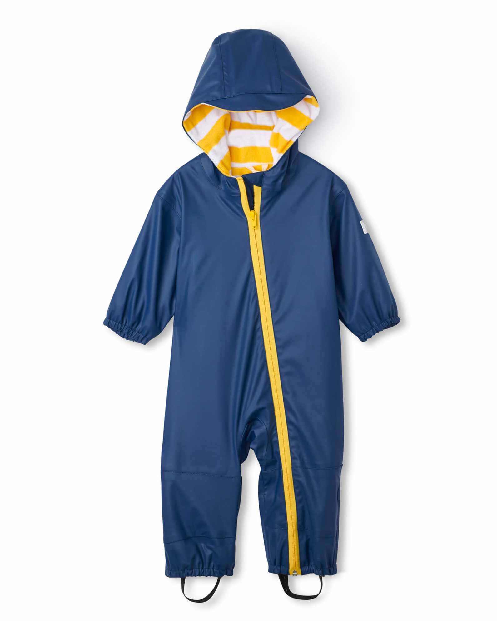 Navy Terry Lined Baby Bundler