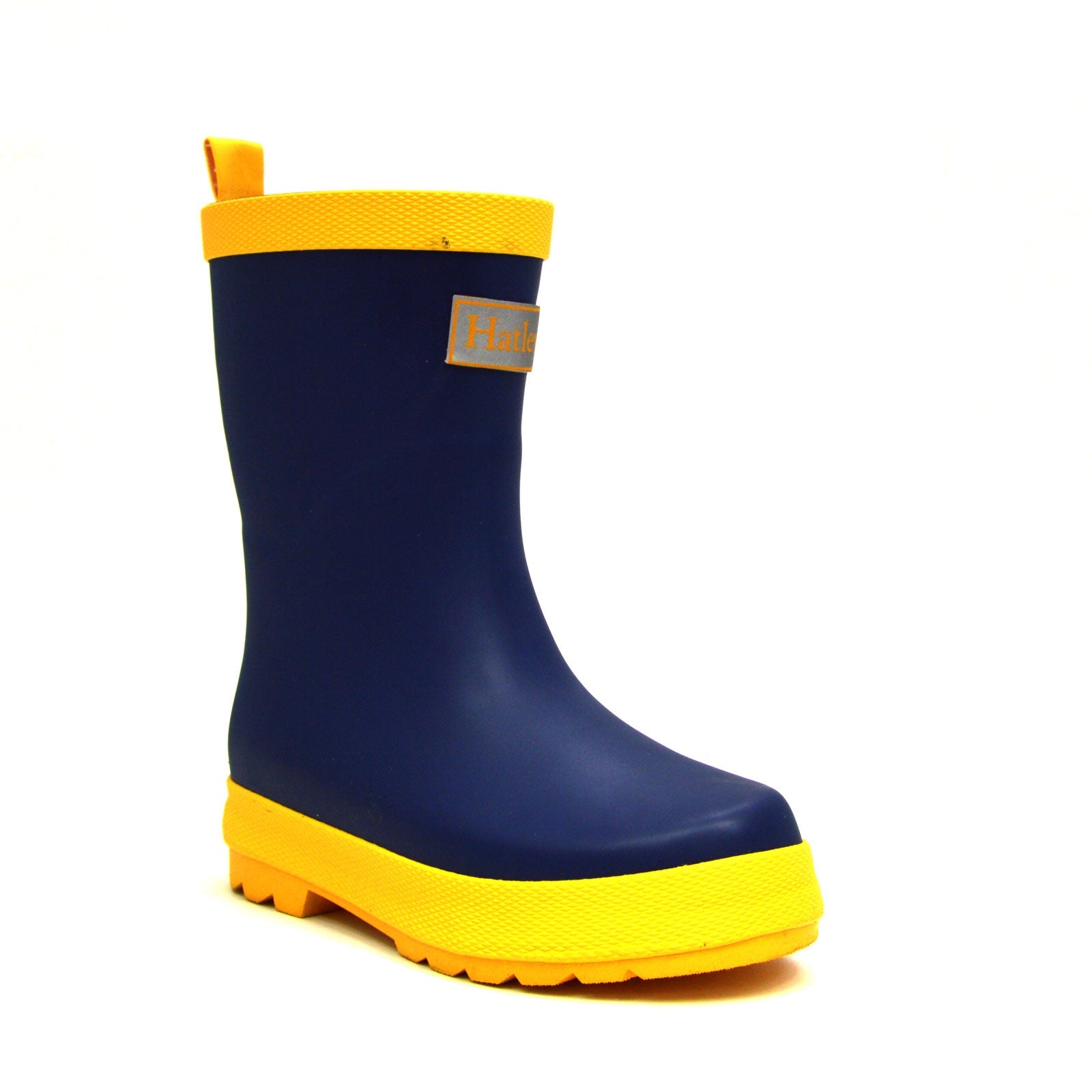 Navy & Yellow Matte Gumboots 5 | Wellies Online
