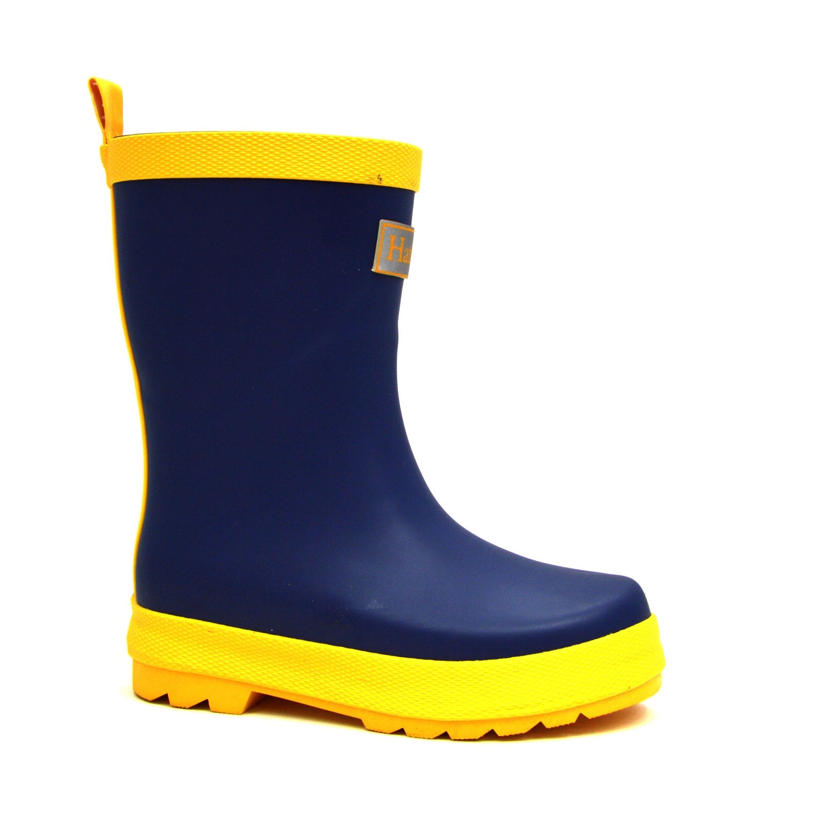 Navy & Yellow Matte Gumboots 3 | Wellies Online