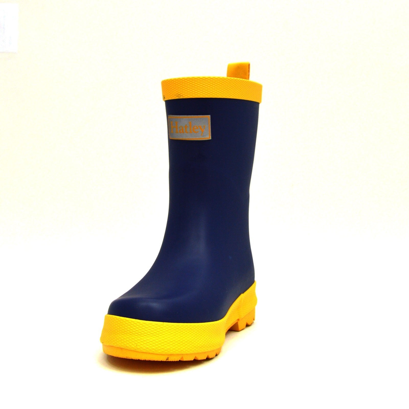 Navy & Yellow Matte Gumboots 10 | Wellies Online