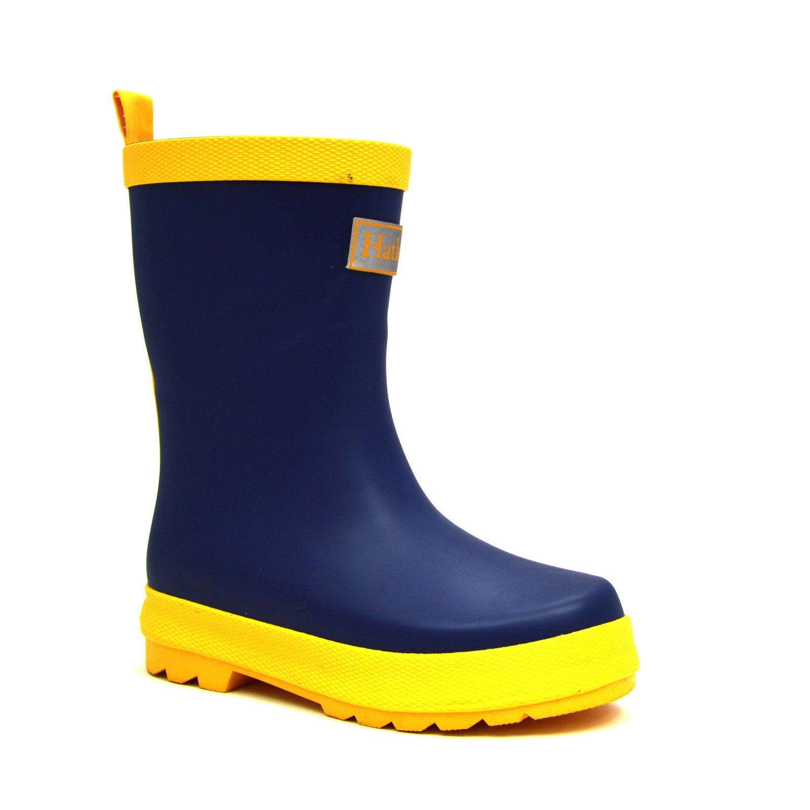 Navy & Yellow Matte Gumboots 4 | Wellies Online