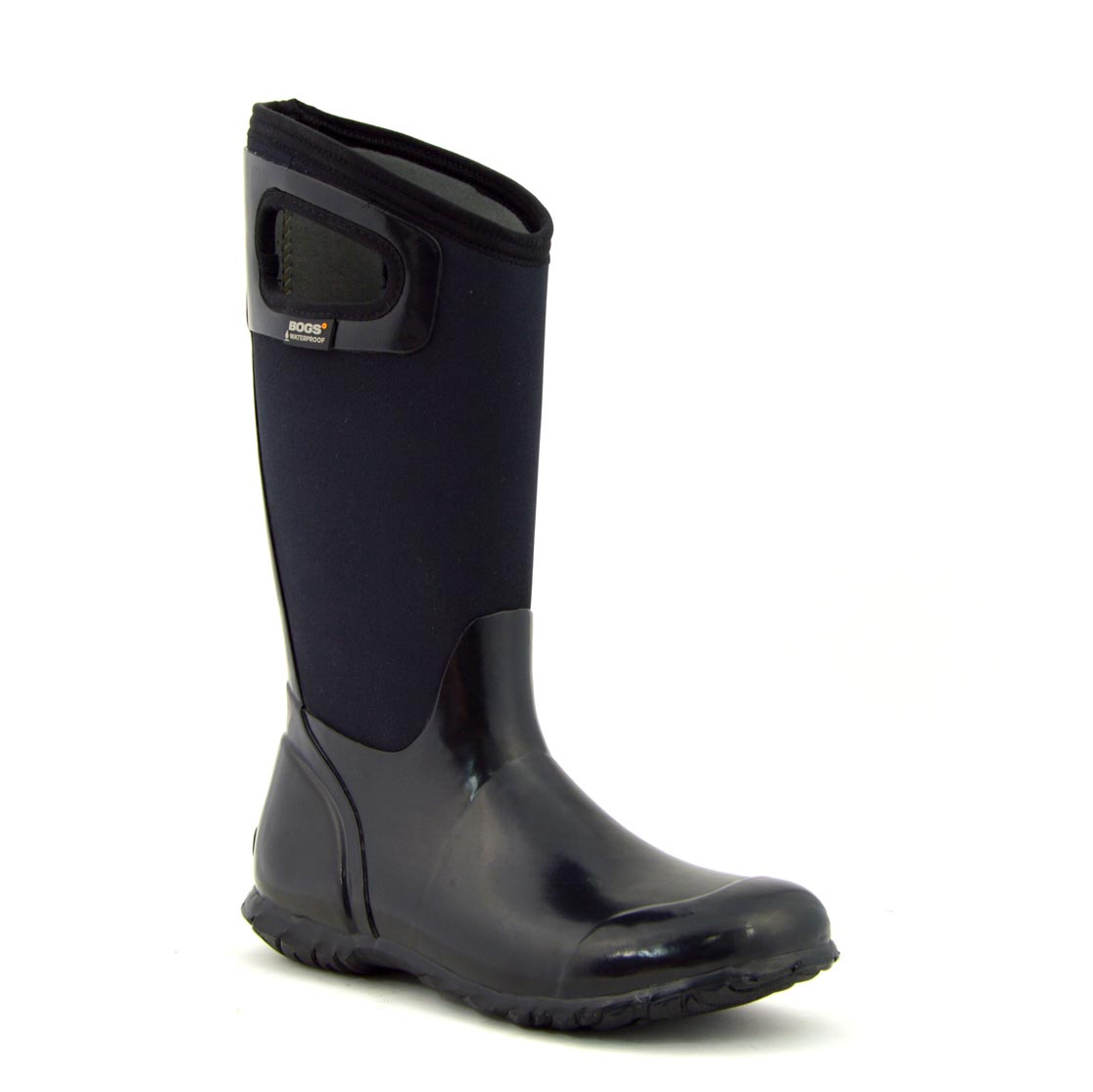North Hampton Solid Black Tall Gumboots 5 | Wellies Online
