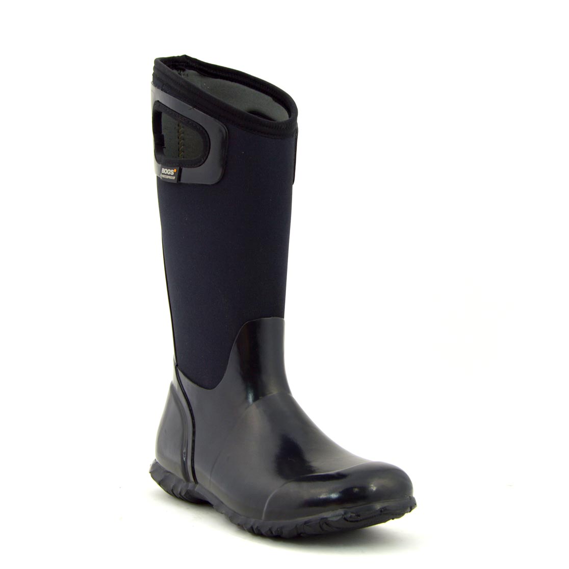 North Hampton Solid Black Tall Gumboots 6 | Wellies Online
