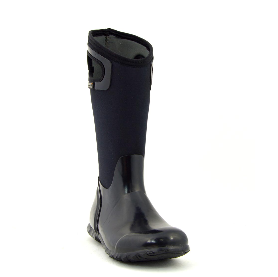 North Hampton Solid Black Tall Gumboots 7 | Wellies Online