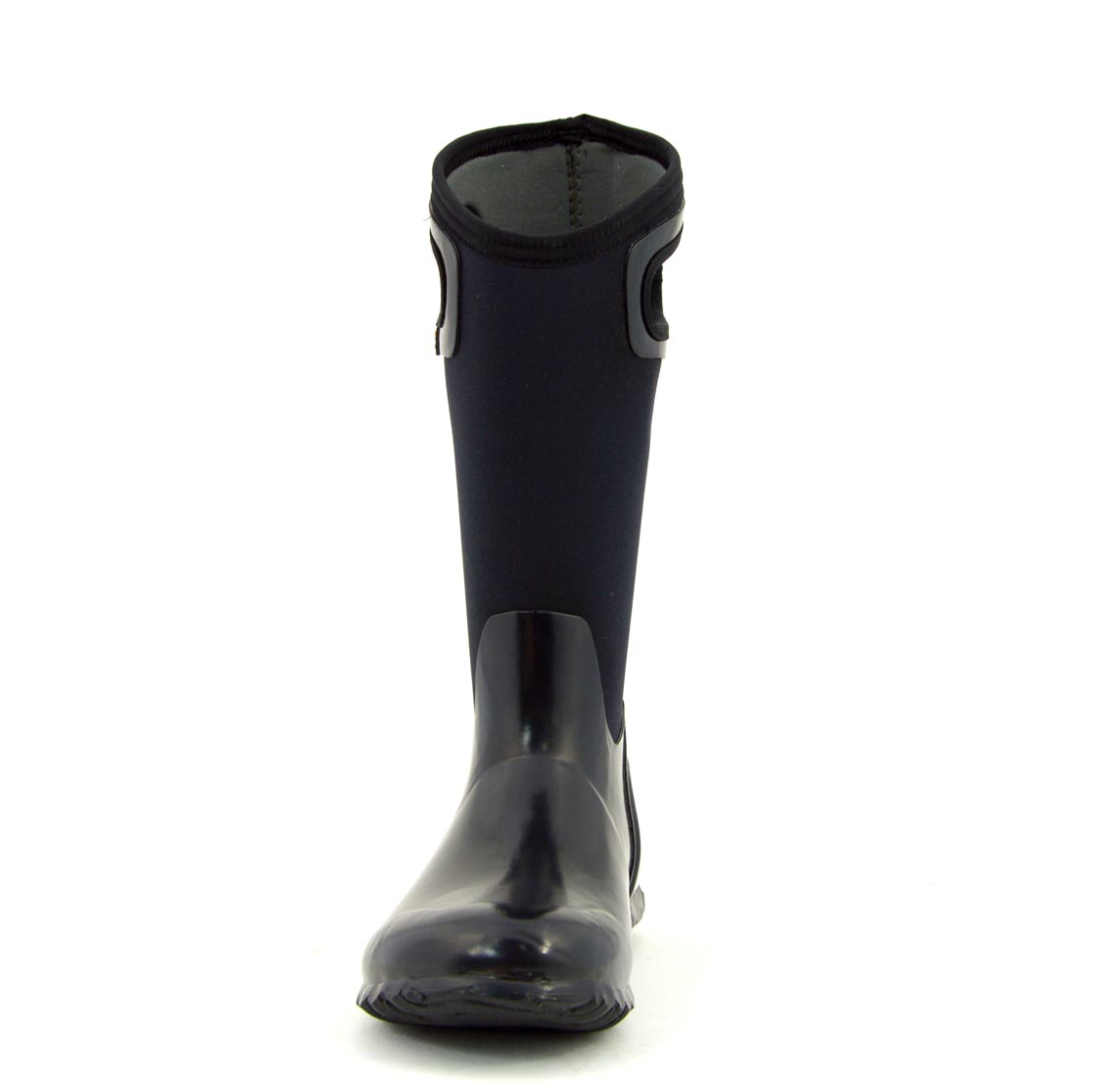North Hampton Solid Black Tall Gumboots 9 | Wellies Online