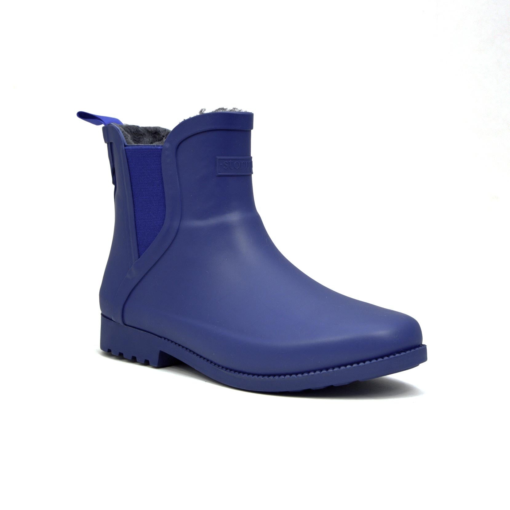 Original Fleeced II Blue Ankle Gumboots 5 | Wellies Online