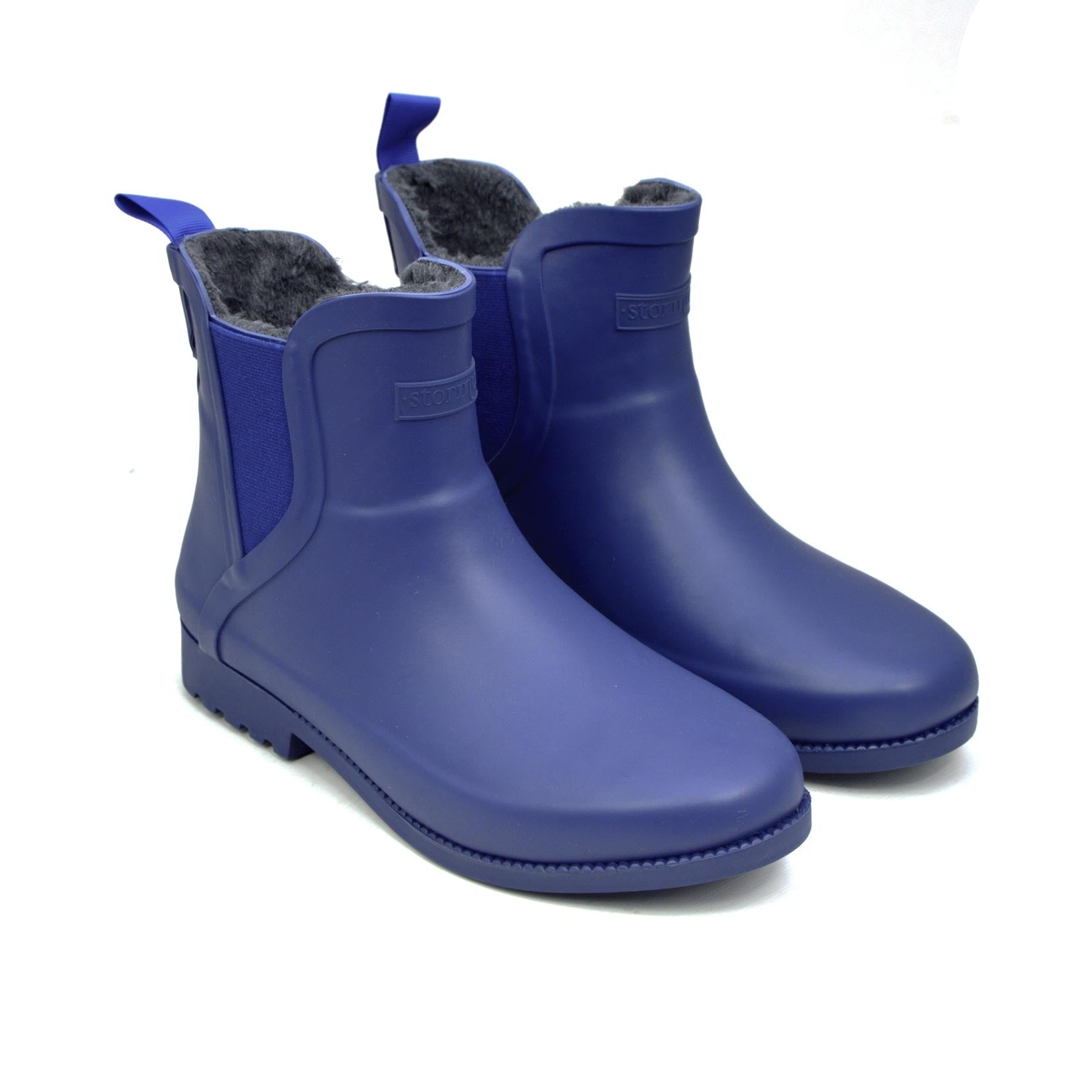 Original Fleeced II Blue Ankle Gumboots 30 | Wellies Online