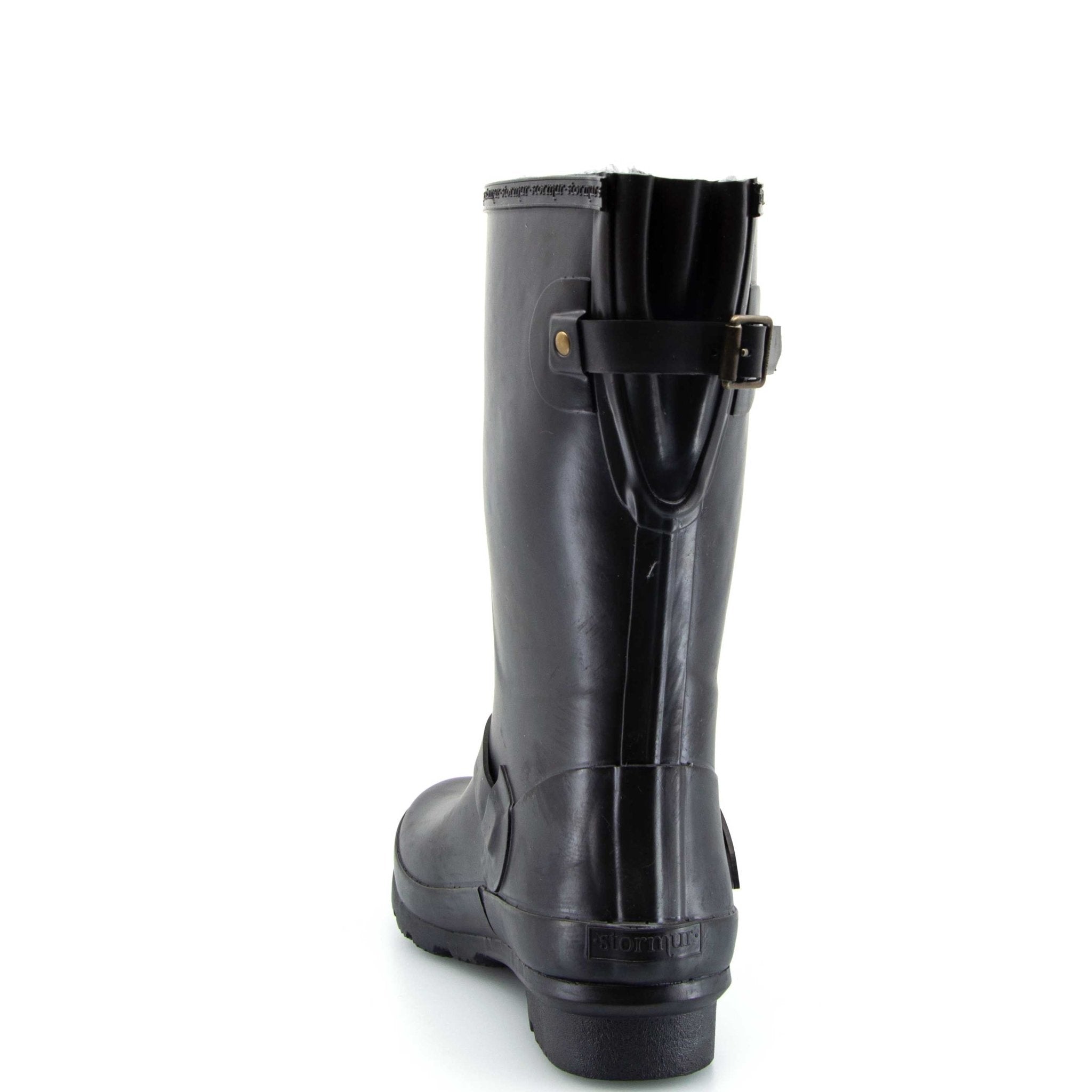Original Fleeced II Mid Gumboots Black 9 | Wellies Online