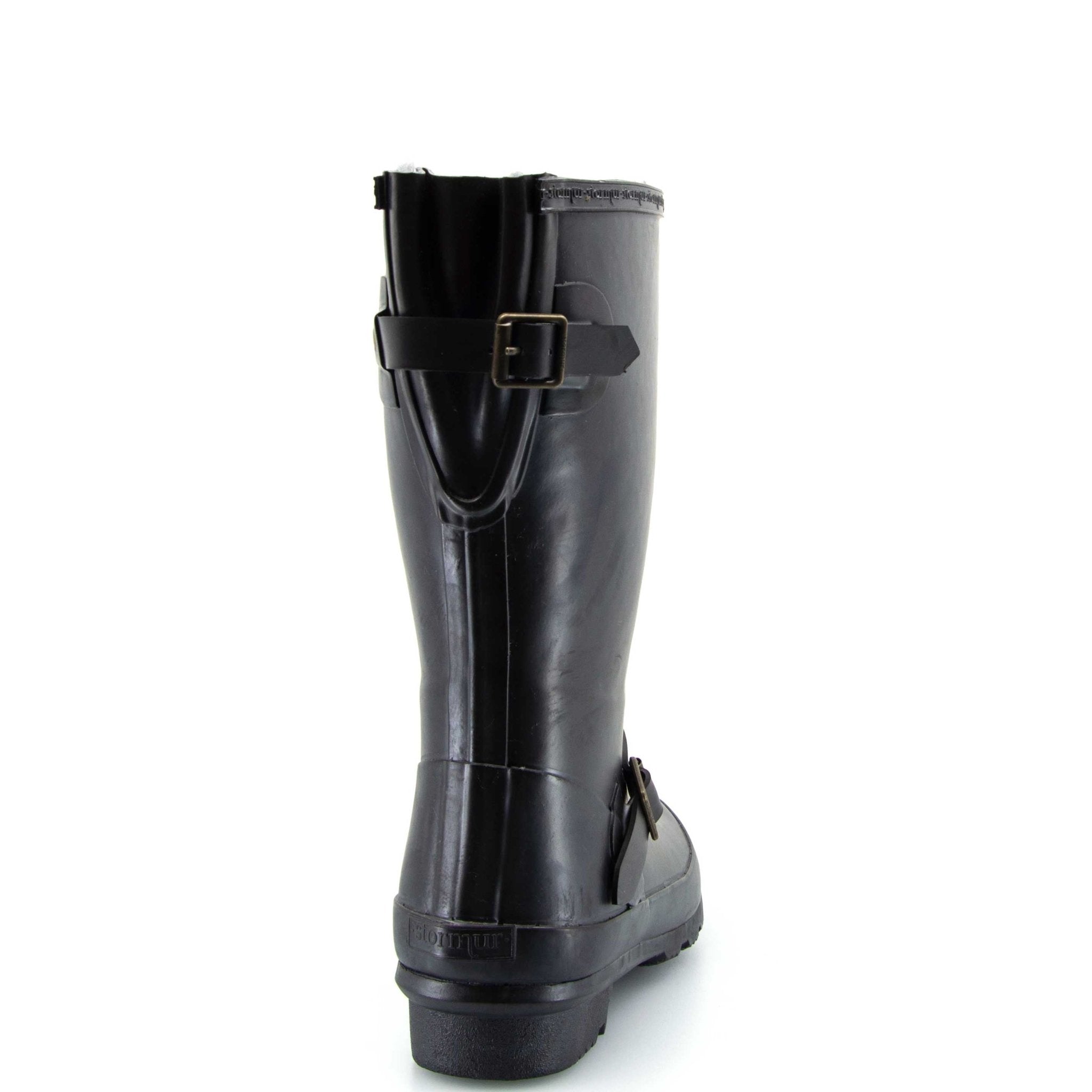 Original Fleeced II Mid Gumboots Black 7 | Wellies Online