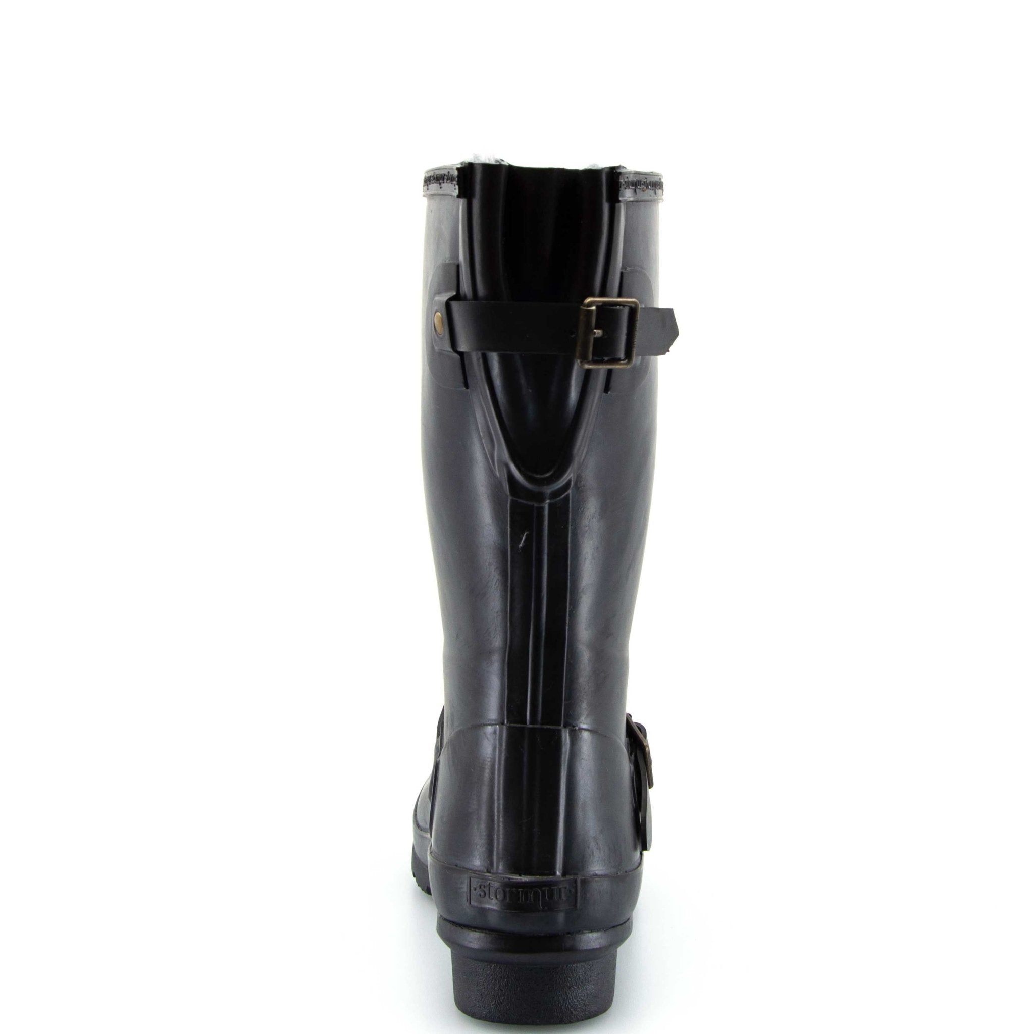 Original Fleeced II Mid Gumboots Black 8 | Wellies Online