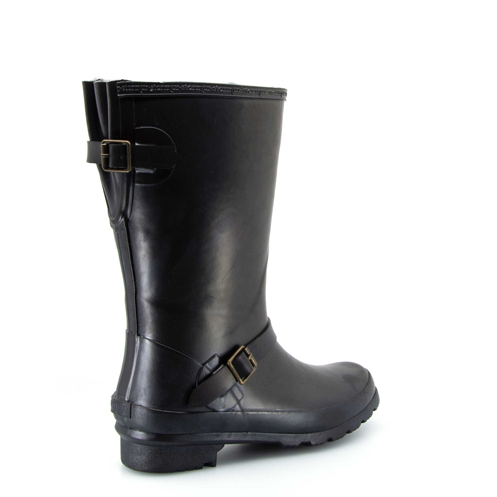 Original Fleeced II Mid Gumboots Black 4 | Wellies Online
