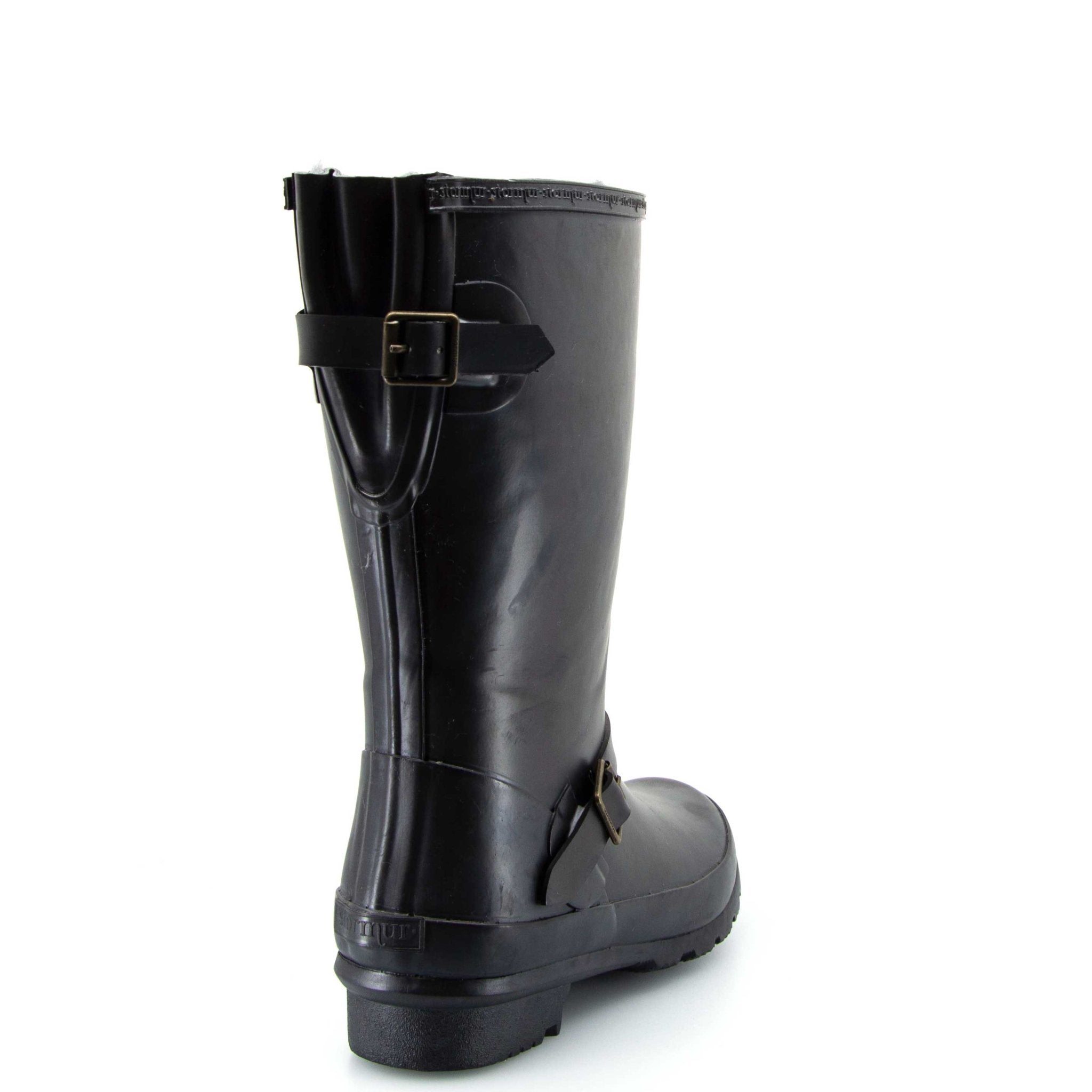 Original Fleeced II Mid Gumboots Black 6 | Wellies Online